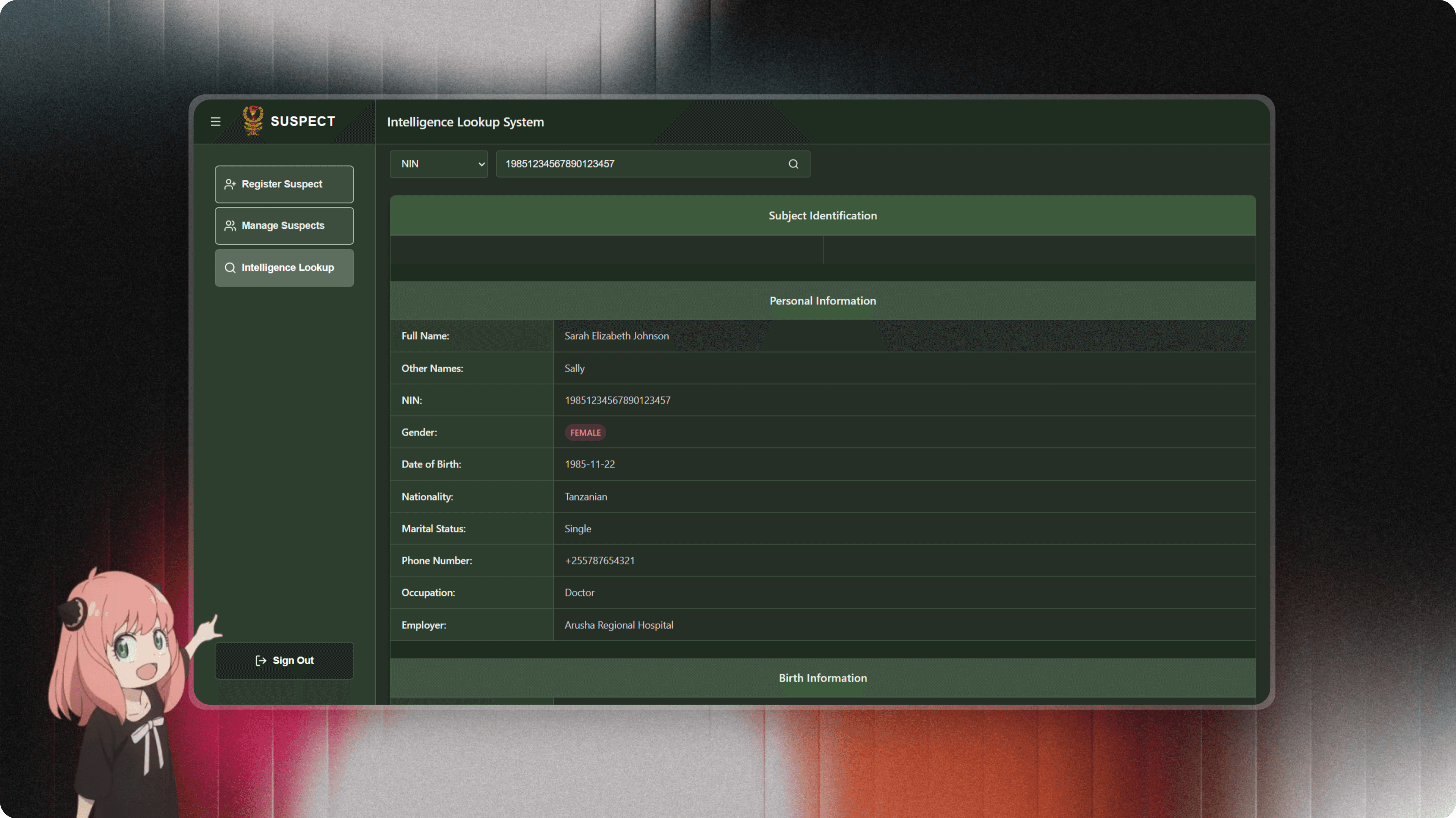 JWTZ Suspect Tracker
