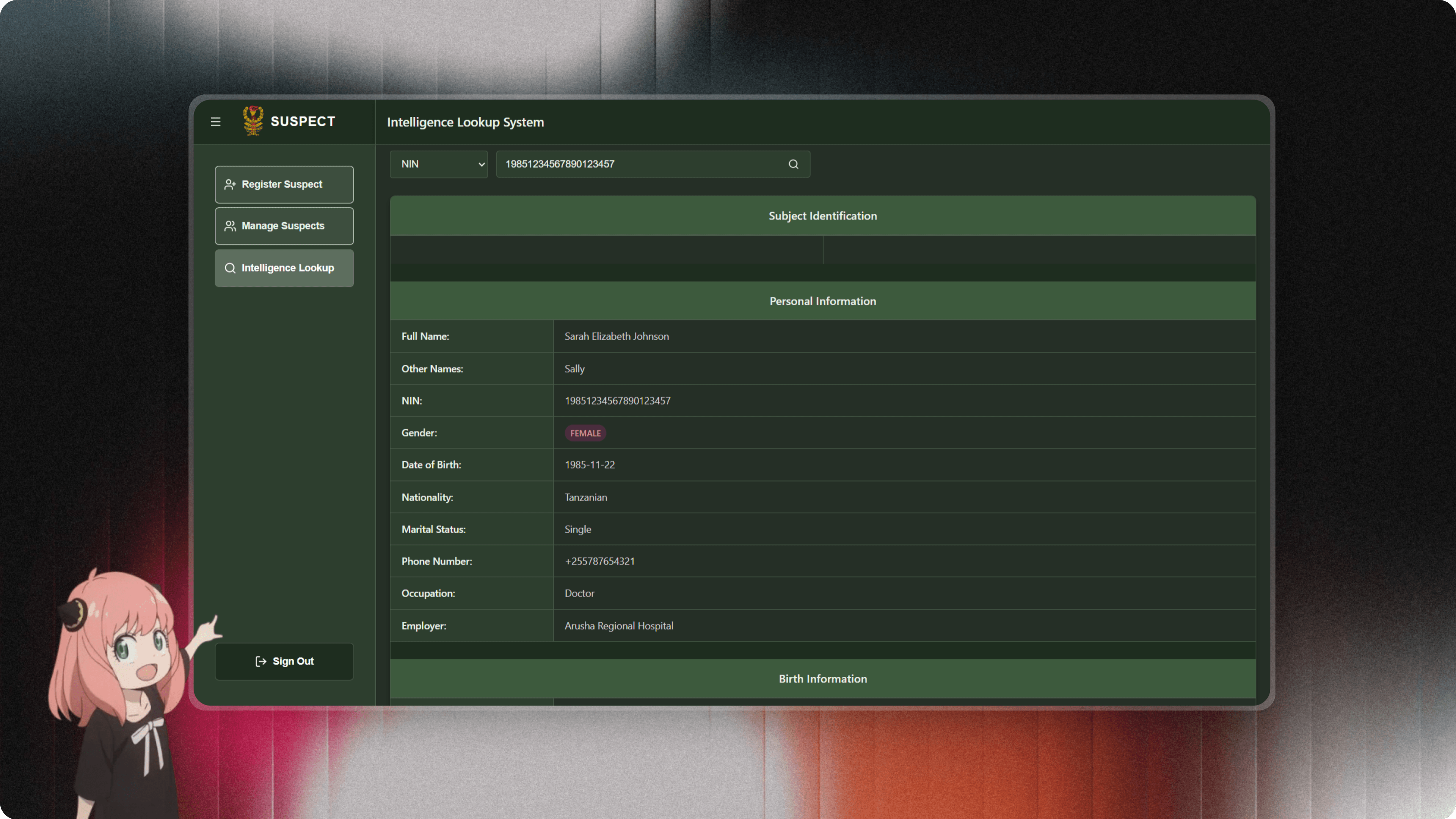 JWTZ Suspect Tracker